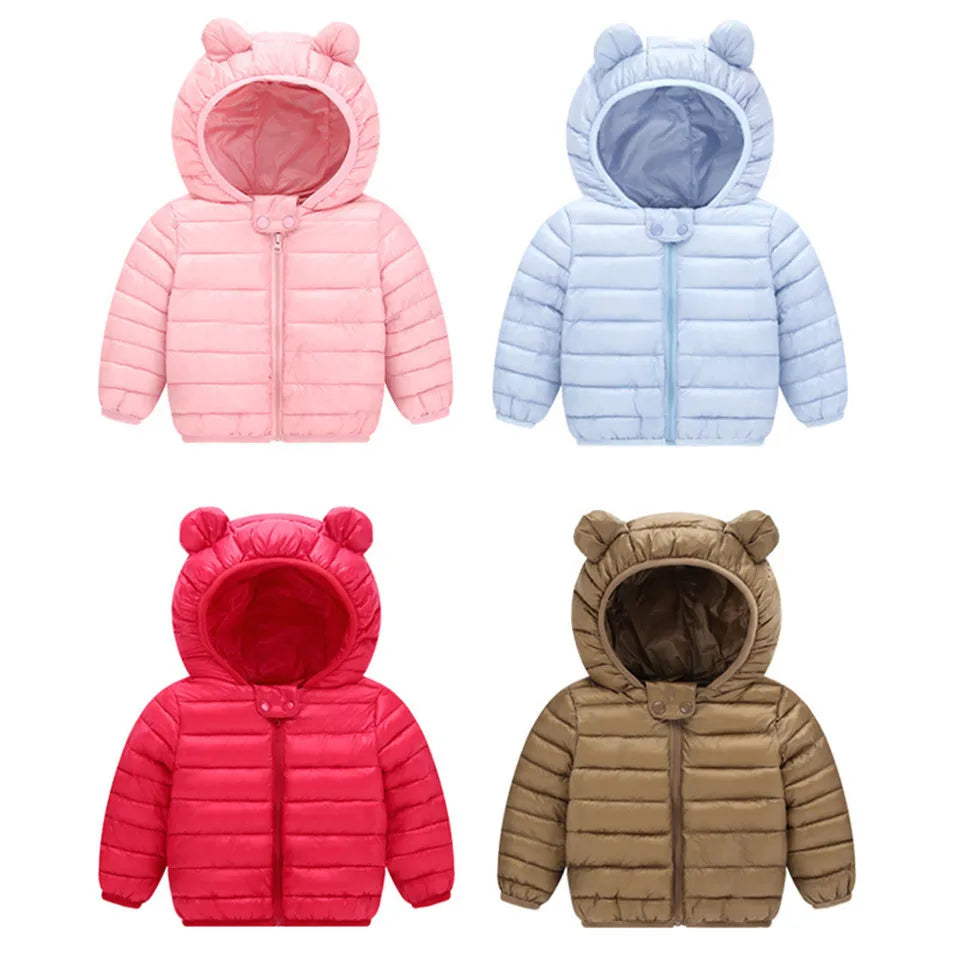 2024 Kids' Cozy Velvet Hooded Winter Jacket - Super Warm Coat for Boys & Girls!