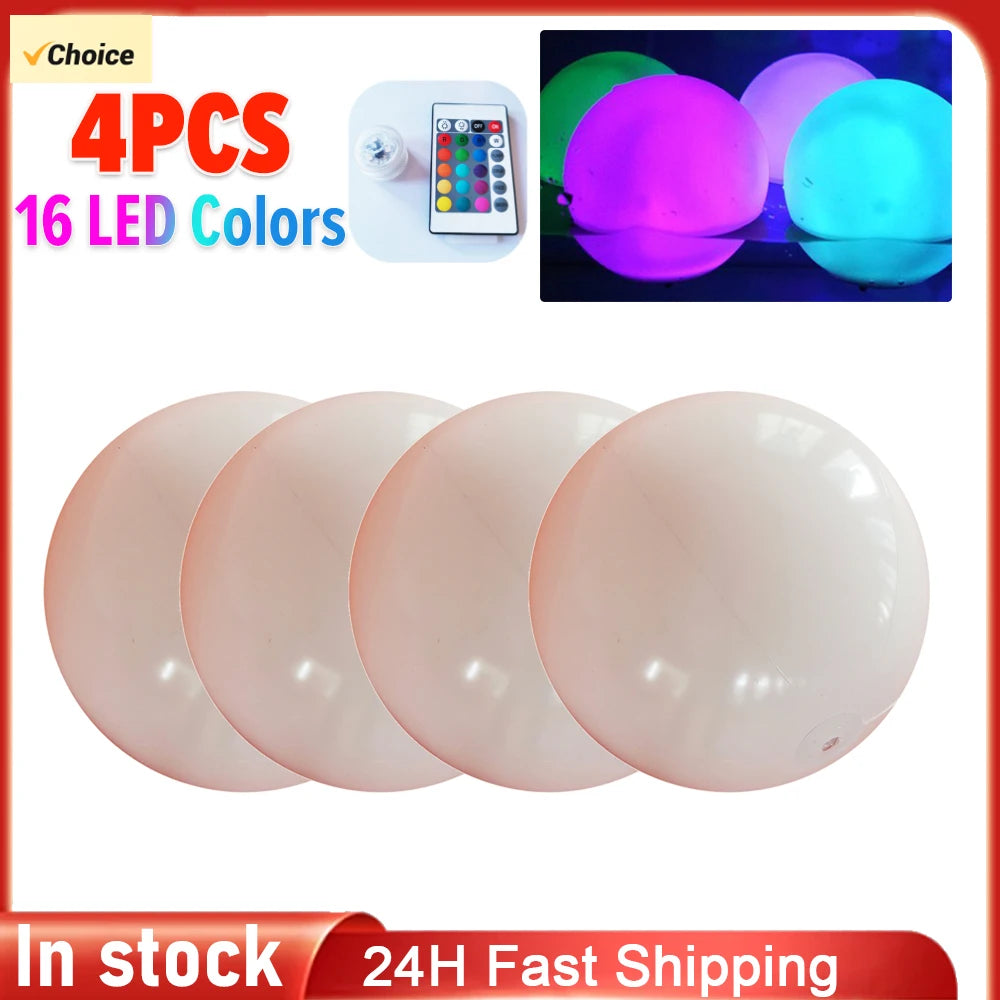 Floating Pool Lights with 16 Colors Waterproof, Outdoor, Swimming, Pool Lights Ball for Swimming Pools and Ponds!