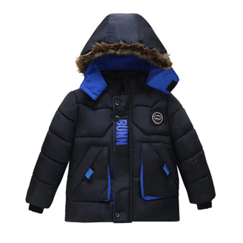 "Cozy Boys Autumn Winter Jackets - Warm Outerwear Coats for Toddlers Ages 3-5!"