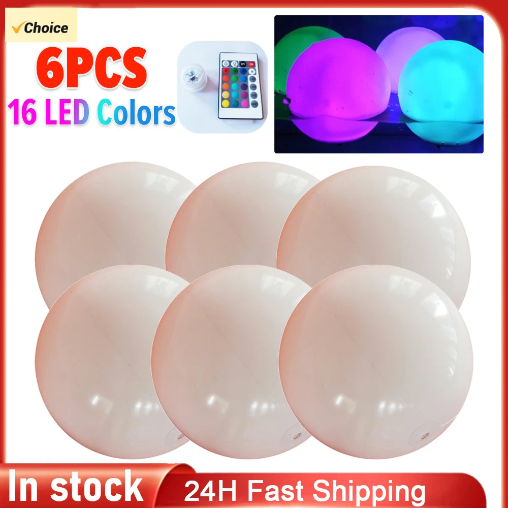 Floating Pool Lights with 16 Colors Waterproof, Outdoor, Swimming, Pool Lights Ball for Swimming Pools and Ponds!