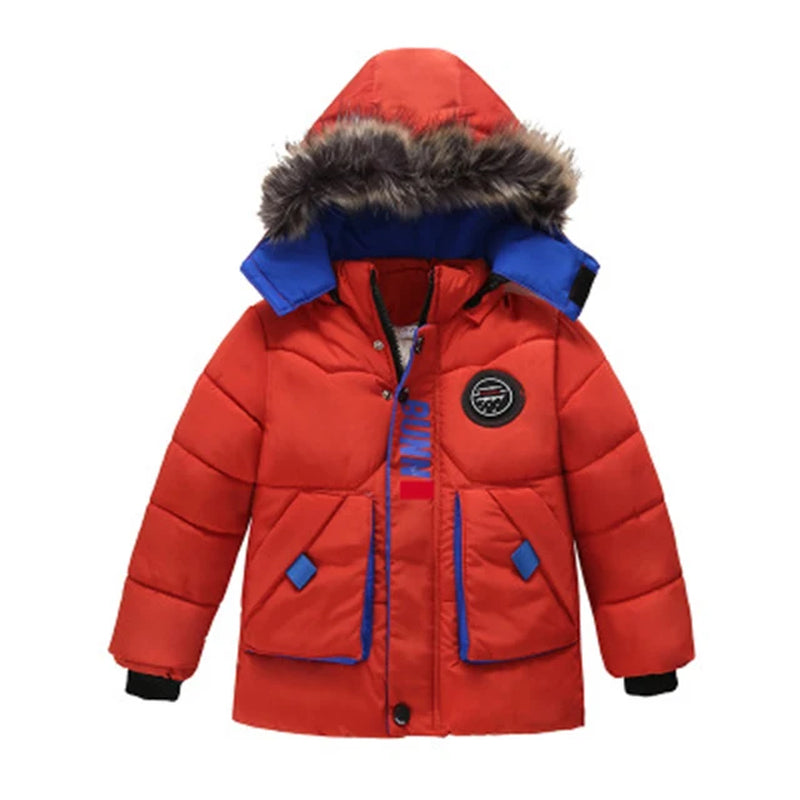 "Cozy Boys Autumn Winter Jackets - Warm Outerwear Coats for Toddlers Ages 3-5!"