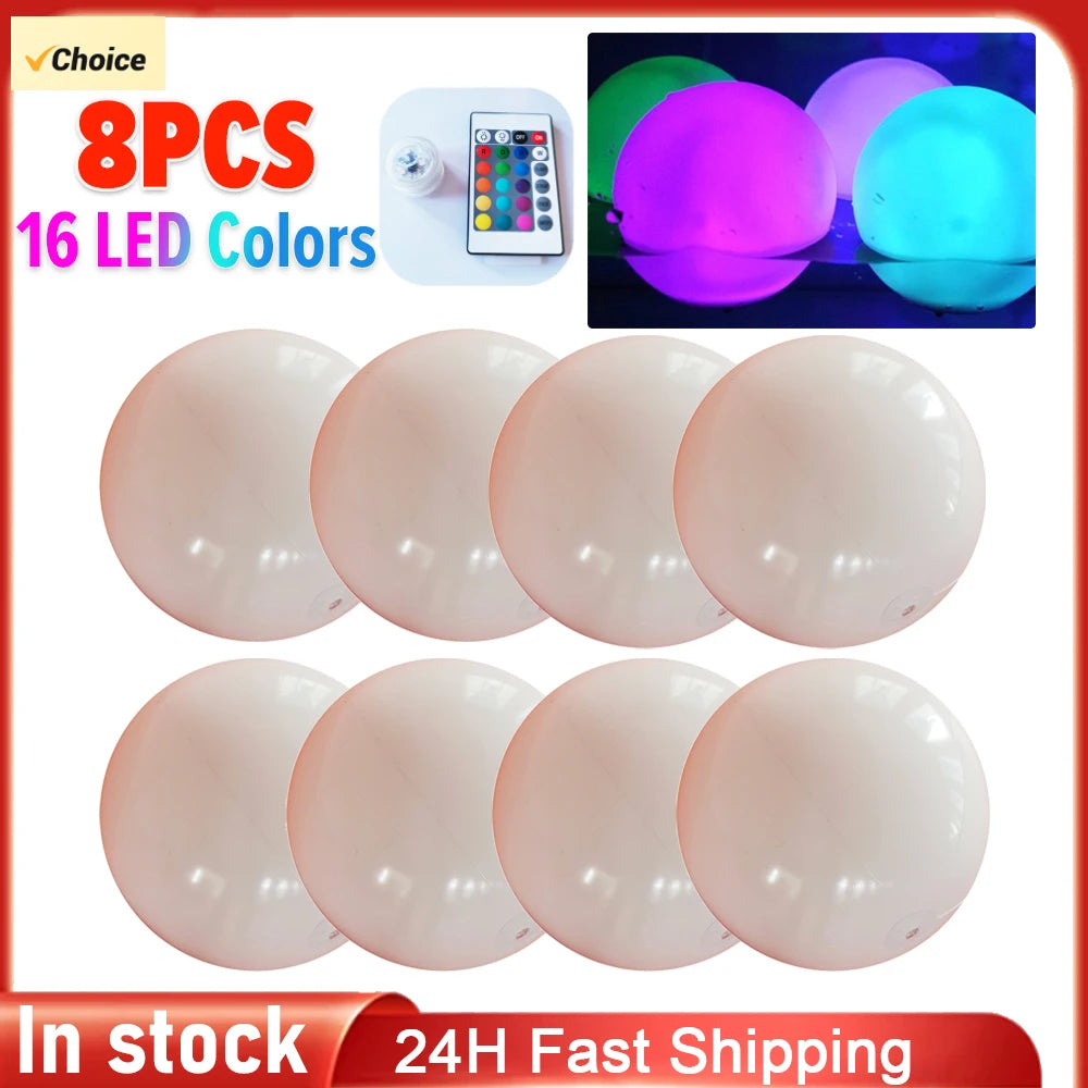 Floating Pool Lights with 16 Colors Waterproof, Outdoor, Swimming, Pool Lights Ball for Swimming Pools and Ponds!