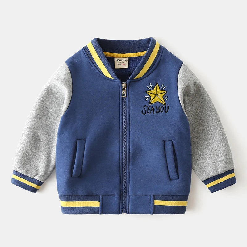 Stylish Autumn Boys' Bomber Jackets - Trendy Hooded Windbreakers for Kids!