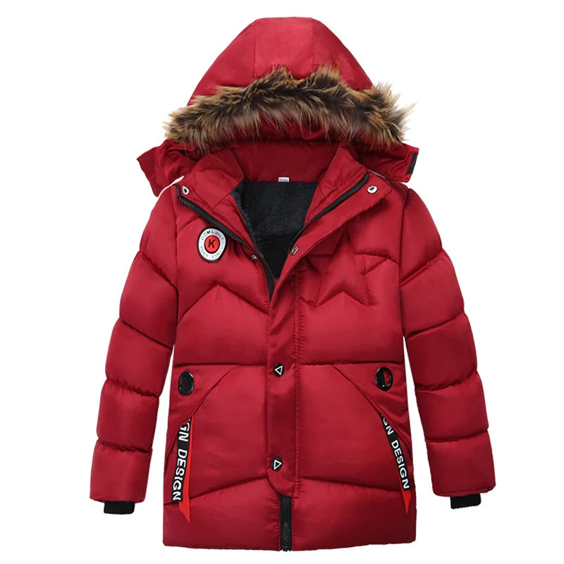 "Cozy Boys Autumn Winter Jackets - Warm Outerwear Coats for Toddlers Ages 3-5!"