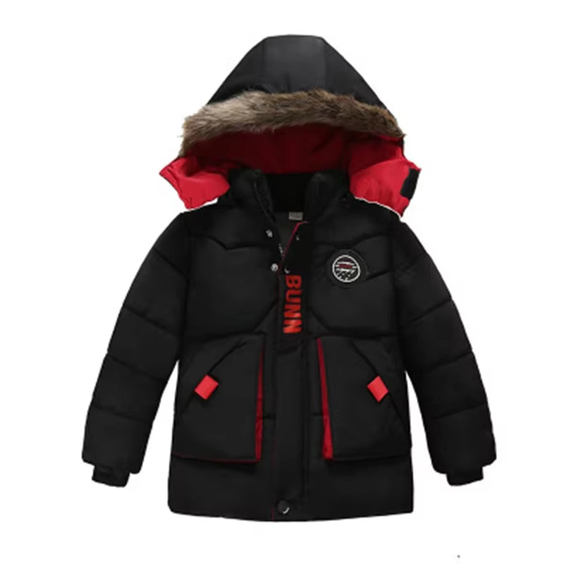 "Cozy Boys Autumn Winter Jackets - Warm Outerwear Coats for Toddlers Ages 3-5!"