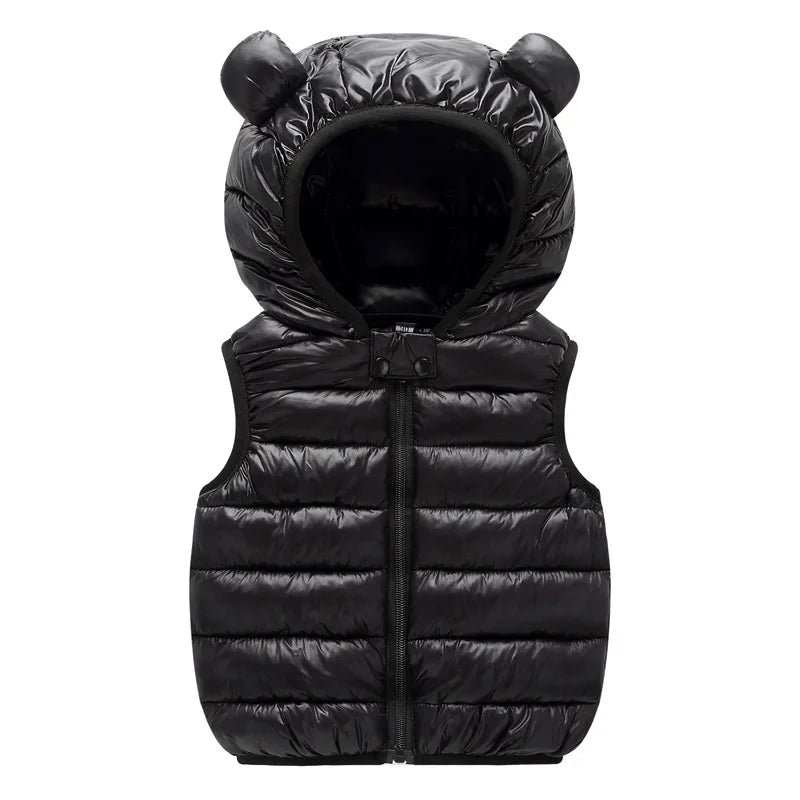 Children's Hooded Vest Jacket - Winter and Autumn Outerwear for Boys and Girls