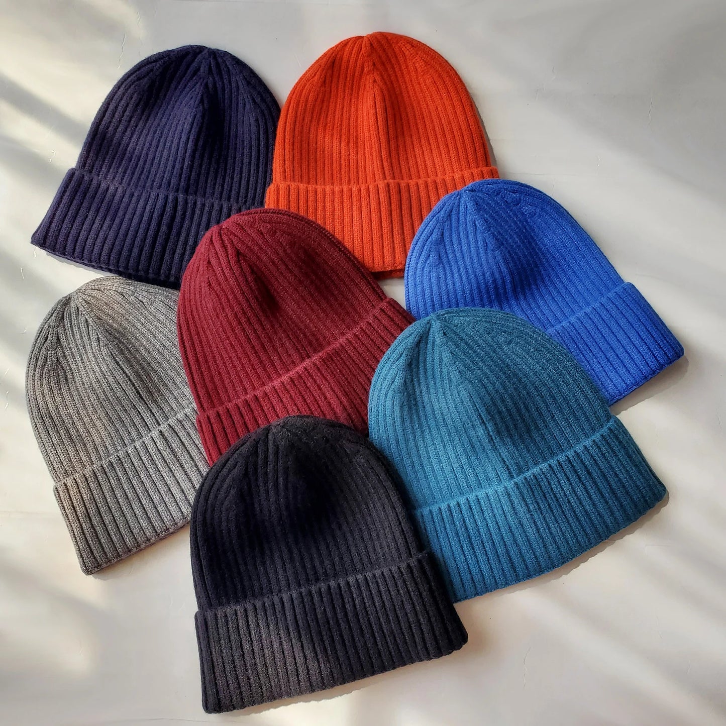 Cozy Unisex Thick Knitted Beanies - Classic Cuffed Winter Hats for Everyone!