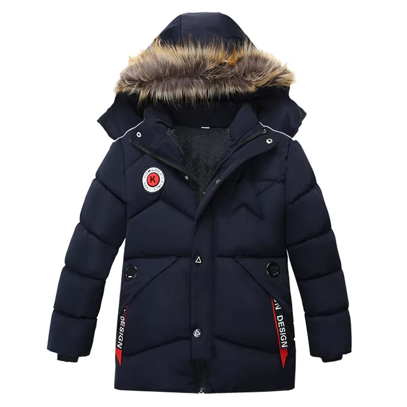 "Cozy Boys Autumn Winter Jackets - Warm Outerwear Coats for Toddlers Ages 3-5!"